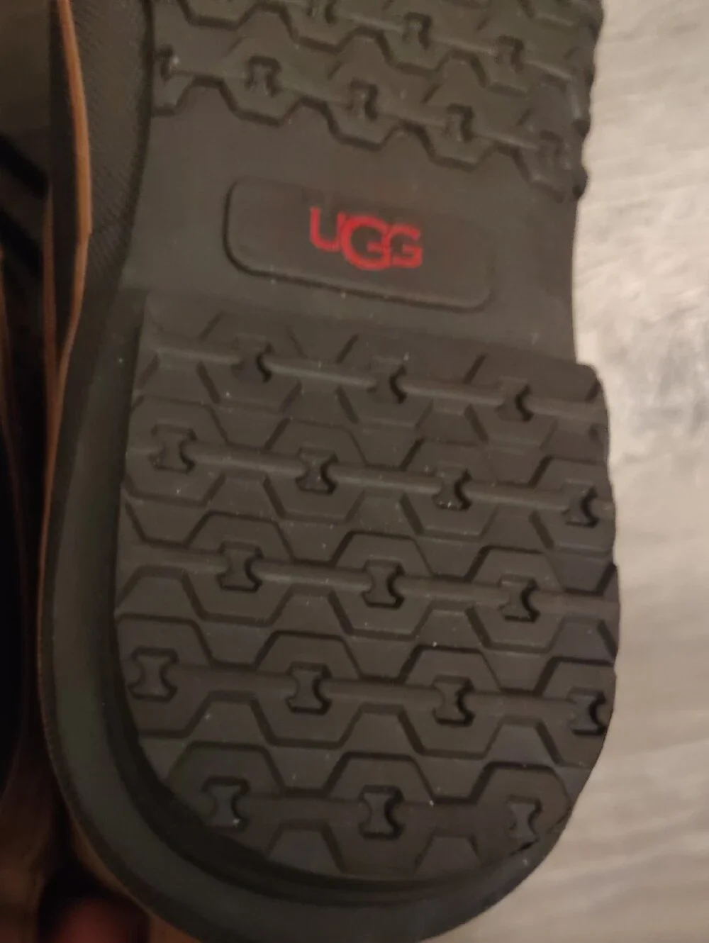 UGG Men's Brown and Black Waterproof Duck Boots